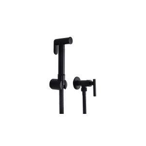 Ducha Higiênica Com Registro 1/2" Shangai Preto Addra