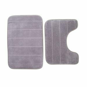 Tapete para Banheiro 40x60x1,2cm Cinza Casa&Ideia