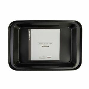 Forma de Aço Antiaderente Retangular 37x25,5x5cm Preto Casa&Ideia