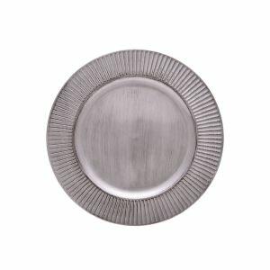 Sousplat 33cm Galles Silver Copa & Cia