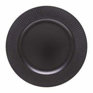 Sousplat Galles Radial 33cm Preto Copa&Cia
