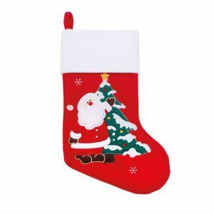 Bota Papai Noel Pinheiro Vermelho Cromus