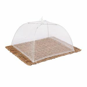 Tela Protetora para Alimentos 34x8,5cm Branco Casa&Ideia Tela Protetora para Alimentos 34x8,5cm Branco Casa&Ideia