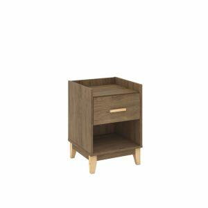 Criado Mudo com 1 Gaveta 40X56X38,5cm Freijó Movelbento
