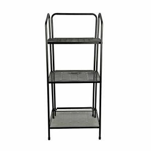 Estante 3 Prateleiras 57x48x128cm Preto Diagonal