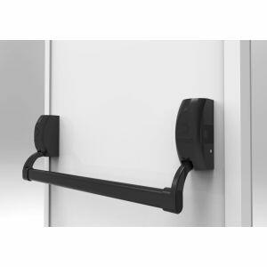 Barra Antipânico Push Folha Simples Horizontal Preto Durati