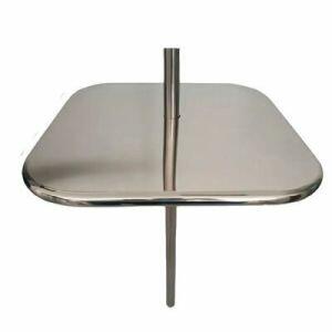 Mesa Quadrada Inox para Piscina Aço Polido Pooltec