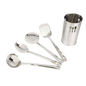 Jogo Utensílios 5pçs Inox Casa&Ideia