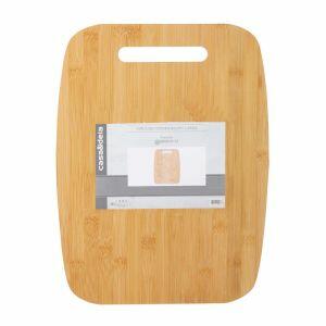Tabua de Cozinha com Pegador Bambu 38x29cm Casa&Ideia