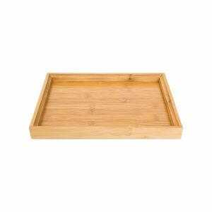 Bandeja Retangular Bambu 28x21cm Casa&Ideia Bandeja Retangular Bambu 28x21cm Casa&Ideia