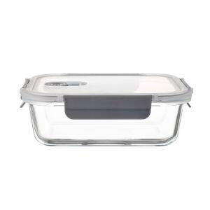 Pote de Vidro Hermético Com Tampa Plástica Reto 370ml Casa&ideia