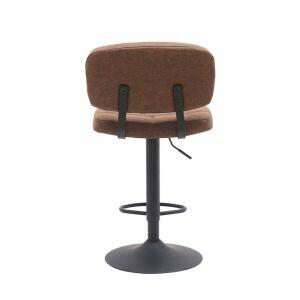 Banqueta Elegance Metal Marrom Diagonal