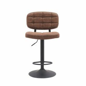 Banqueta Elegance Metal Marrom Diagonal