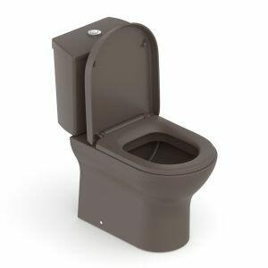 Kit Vaso Sanitário com Caixa Acoplada Acionamento Duplo 3/6L Nexo Café Incepa