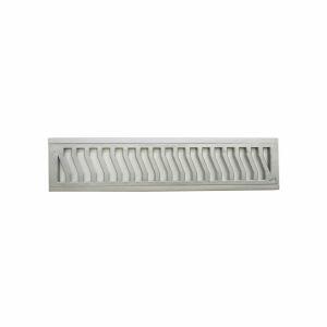 Conjunto Grelha para Pedestre 15x50cm Aluminio Martelado Costa Navarro