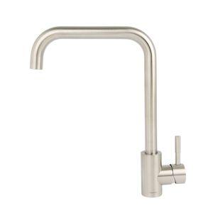 Torneira Misturador Monocomando para Cozinha de Mesa Bica Alta 1/2" Coral Aço Inox Addra