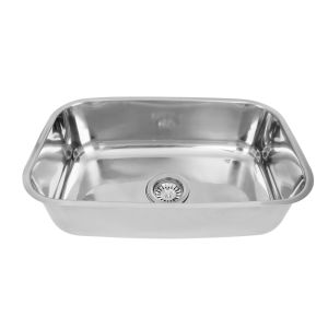 Cuba para Cozinha de Embutir Com Válvula Alto Brilho Inox Simples 56x34cm Addra