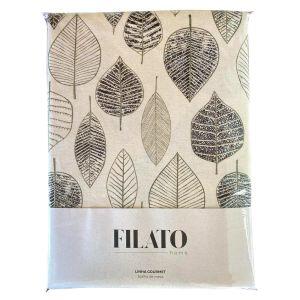 Toalha de Mesa 1,40x2,20m Folhas Verde Mili Filato Home