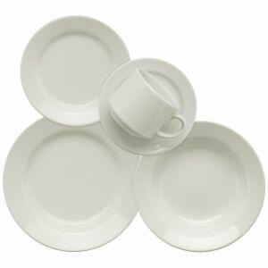 Jogo de Jantar 20 Peças Branco Oxford