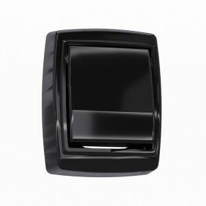Acabamento para Válvula de Descarga Com Tecla Hydra Luxo 1/2" Preto Blukit
