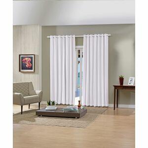 Cortina Pratika de Poliéster 2,60x1,70m Branco Bella Janela Cortina Pratika de Poliéster 2,60x1,70m Branco Bella Janela