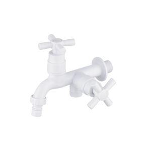 Torneira de Tanque/Máquina de lavar ABS Branco Hidrofama