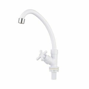 Torneira de Mesa ABS Cozinha Bancada Branco Hidrofama