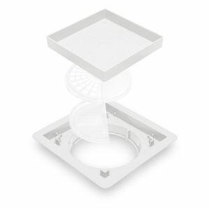 Ralo Oculto 10x10cm  Branco Multicerto