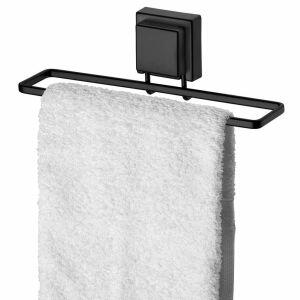 Suporte para Toalha Com Ventosas Preto Fosco Future