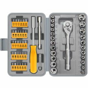 Kit Chave Catraca Bits 57 Peças Brico Forte