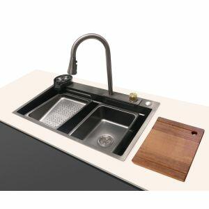 Kit Cuba para Cozinha de Embutir com Misturador e Acessórios 75x46cm Addra Kit Cuba para Cozinha de Embutir com Misturador e Acessórios 75x46cm Addra