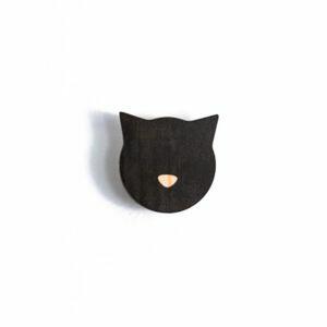 Gancho de Parede Organizador Closet 9,1x9,3x2,8cm Preto Uatt Presentes