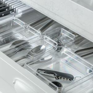 Organizador de Gaveta Clear Acrílico 7,5x7,5x5,6cm Transparente Martiplast