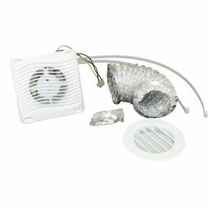 Kit Exaustor 90mm Com Grade Branco 220v Itc