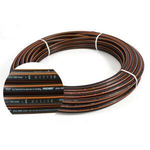 Mangueira e Eletroduto Plano 3/4"X3MM DN25 Médio Preto/Laranja 100M Fischer Mangueira e Eletroduto Plano 3/4"X3MM DN25 Médio Preto/Laranja 100M Fischer