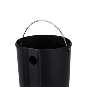 Lixeira com Pedal Agatha 5 Litros Branco Fosco 20x30cm Casa&Ideia