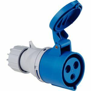 Tomada Acoplamento Industrial 32a 2p+t 220-250v 6h Azul Tramontina