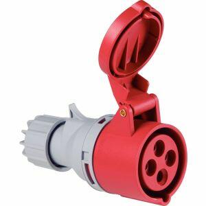 Tomada Acoplamento Industria 16a 3p+t 380-415v 6h Vermelho Tramontina