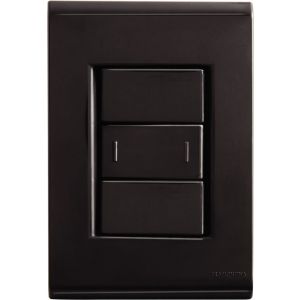 Conjunto Interruptor 1 Porta Paralelo 10a Liz Grafite Escuro 250v Tramontina