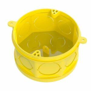 Caixa de Luz com Fundo Móvel Octagonal 4"x4" Amarela Tigre