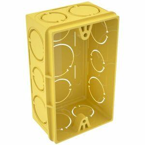 Caixa de Luz Retangular 4"x2" Amarela Tigre
