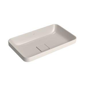 Cuba para Banheiro de Sobrepor Louça Slim Bege Acetinado Retangular 50cm Deca Cuba para Banheiro de Sobrepor Louça Slim Bege Acetinado Retangular 50cm Deca
