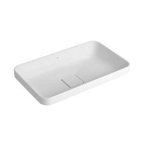 Cuba para Banheiro de Sobrepor Louça Slim Branco Retangular 50cm Deca Cuba para Banheiro de Sobrepor Louça Slim Branco Retangular 50cm Deca