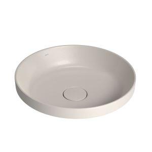 Cuba para Banheiro de Sobrepor Louça Slim Bege Acetinado Redonda 40cm Deca