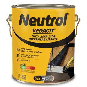 Impermeabilizante Neutrol 3,6L Preto Vedacit