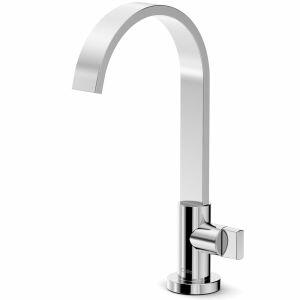 Torneira de Mesa para Lavatório Medio Luxo Bica Alta 1/4'' Cromado Celite