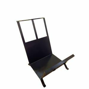 Acessório para Lareira Caixa Porta Lenha Preto Metal Guindani Fogões Acessório para Lareira Caixa Porta Lenha Preto Metal Guindani Fogões
