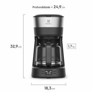 Cafeteira 800w Ecm25 Cinza 220v Electrolux