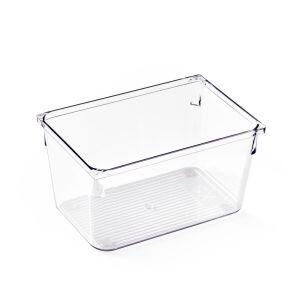 Cesto Organizador Amarilis Transparente Retangular 10,2x15,2cm 1,3l Casa&Ideia