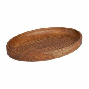 Tabua de Cozinha Neri 35x22,5x3,75cm Madeira Natural Oval Casa&ideia